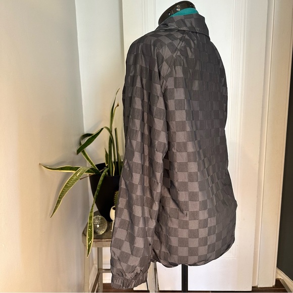 Women's Nike Sportswear Icon Clash Black Checkered Windbreaker Jacket XS - Picture 10 of 15